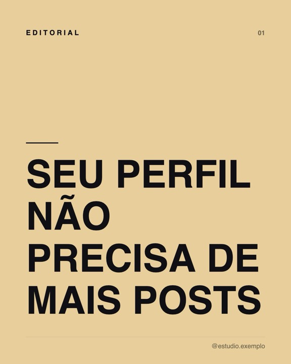 Lâmina de carrossel gerada pelo Ateliê, estilo tipográfico